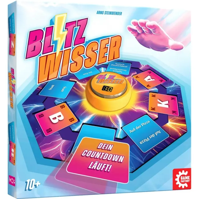 Game Factory Blitzwisser Wortspiel mit Buzzer 2-4 Spieler